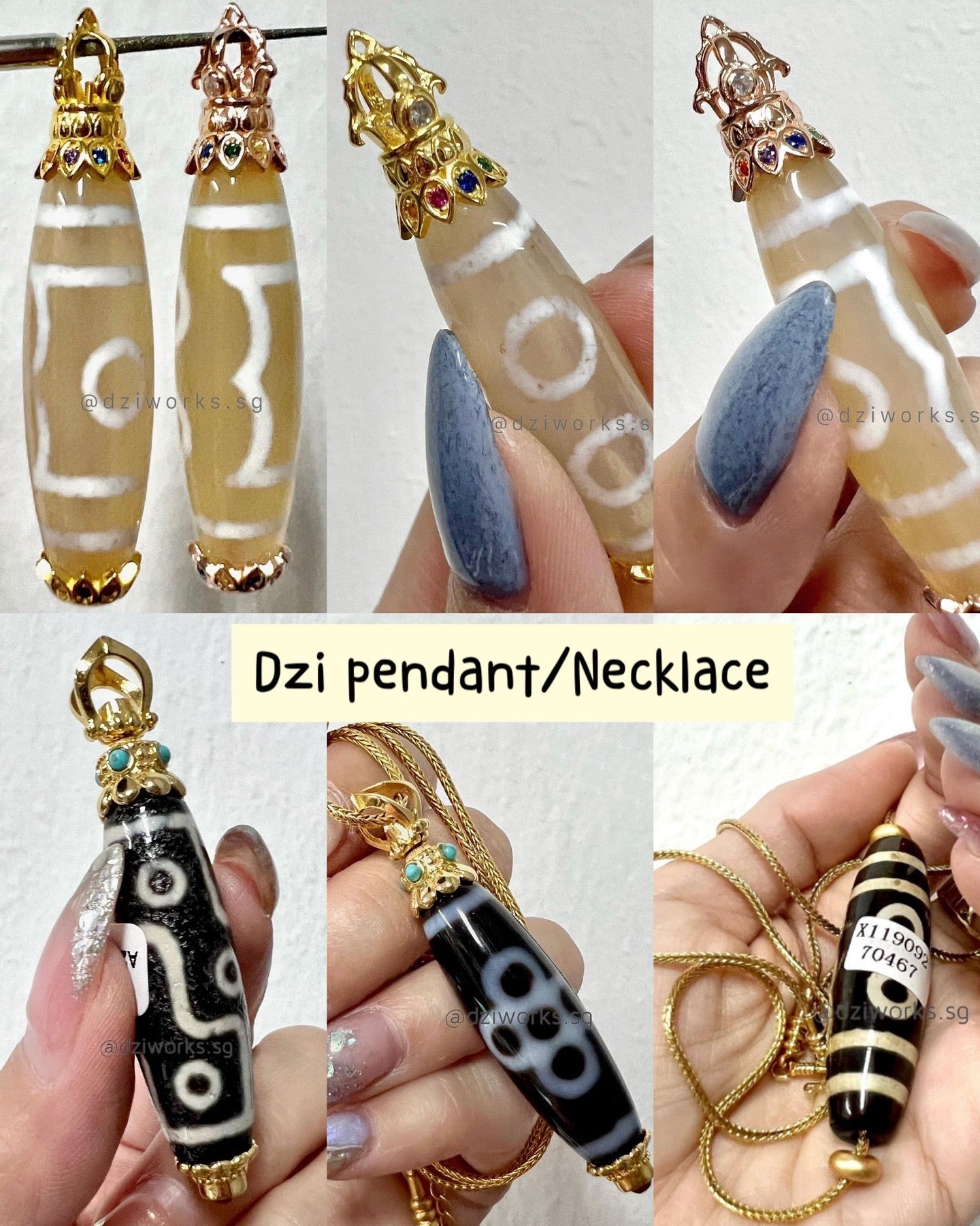 Dzi Pendant Customization