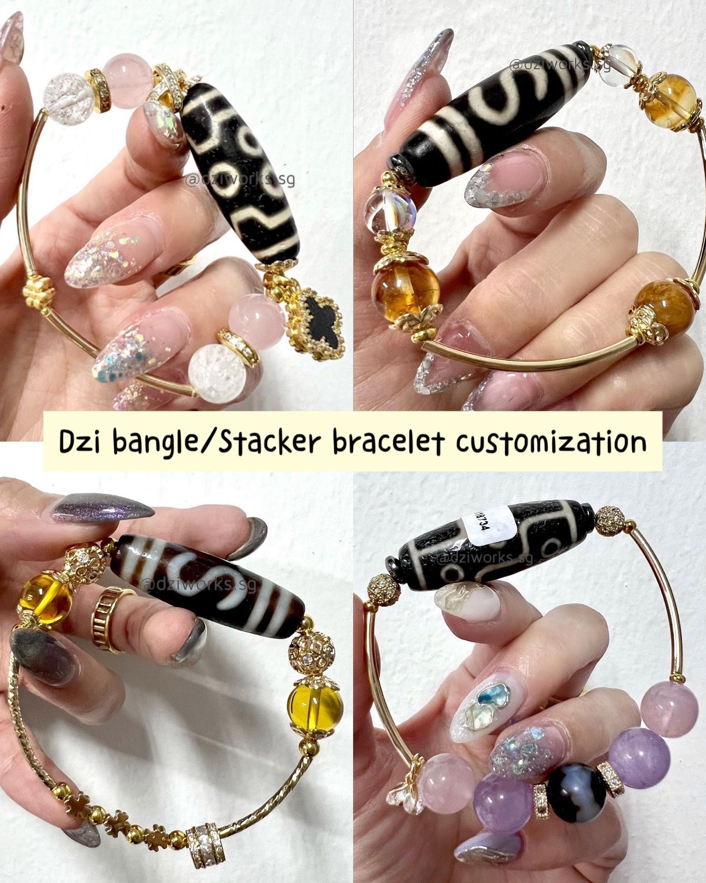 Dzi Bangle/Stacker Bracelet Customization